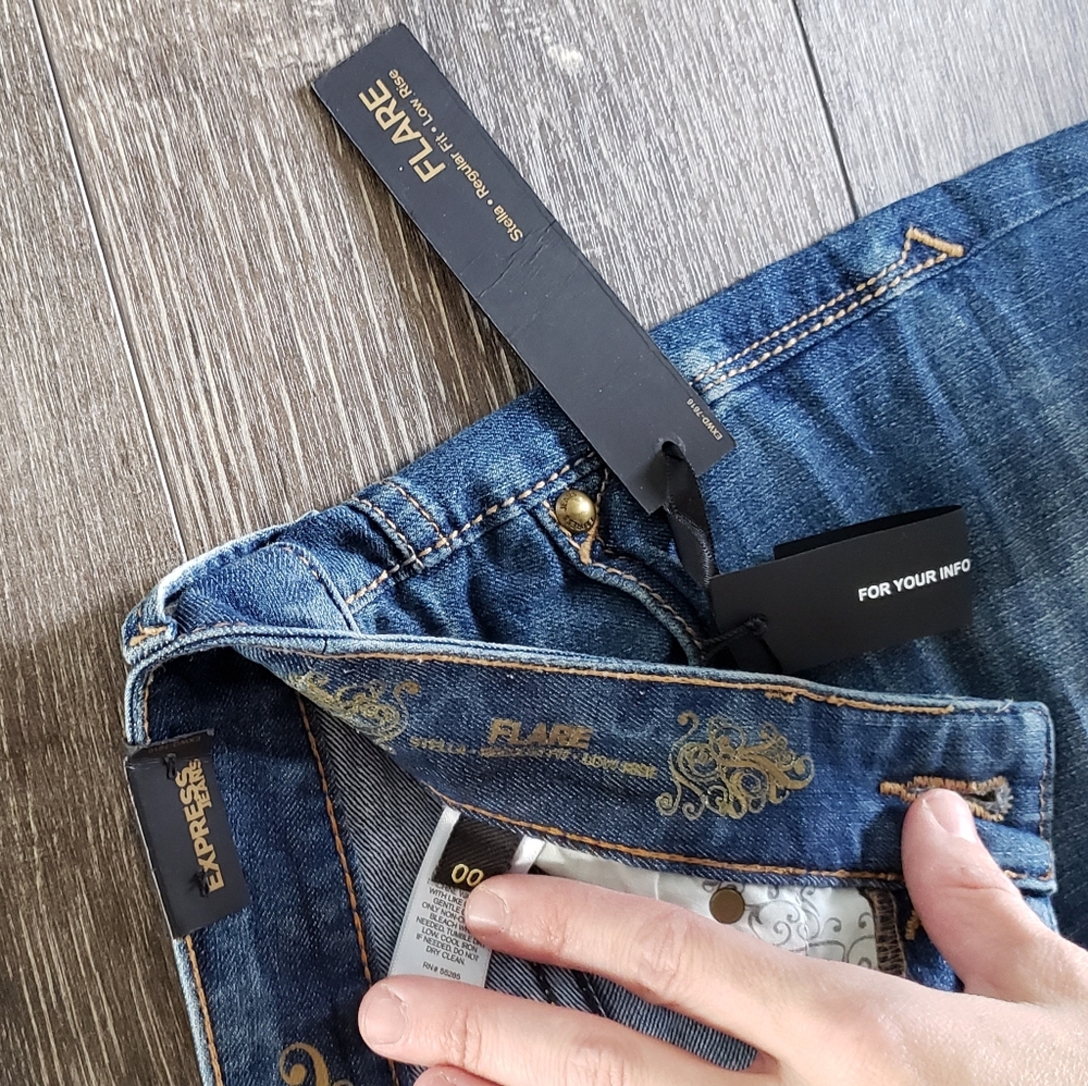 Express flare Jean's size 00